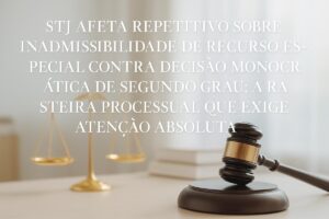 STJ Afeta Repetitivo sobre Inadmissibilidade de Recurso Especial contra Decisão Monocrática de Segundo Grau: A Rasteira Processual que Exige Atenção Absoluta